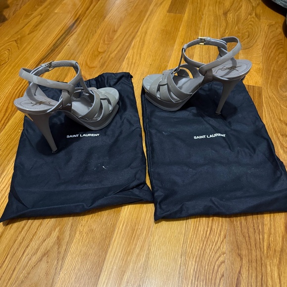 YSL - SAINT LAURENT Women's Tribute Platform Sandals - Picture 11 of 12